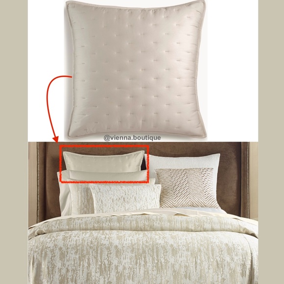 NIB Hotel Collection Opalescent Quilted Euro Sham‎ - Picture 12 of 12